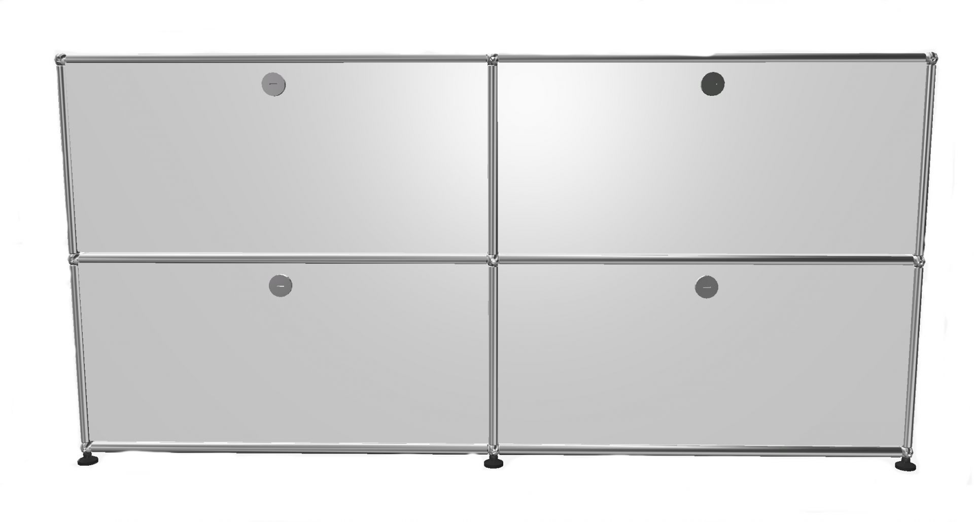 USM Haller Sideboard 4 Klappen Reinweiß - FAST DELIVERY